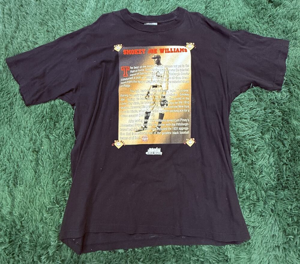 Vintage Smokey Joe Williams Negro Leagues Baseball T-Shirt 2XL Da Bomb